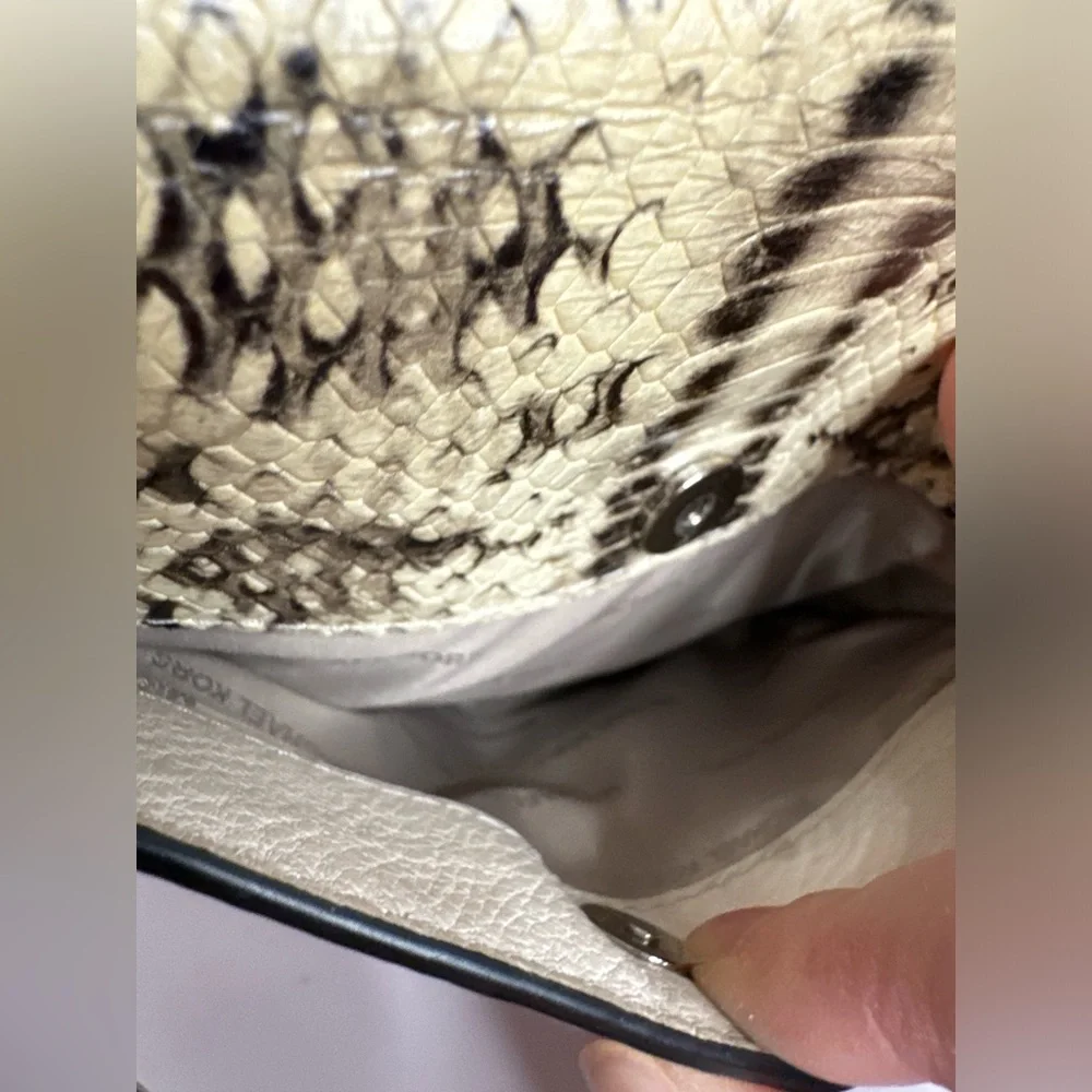 Michael Michael Kors Like New Python Half Dome Crossbody Bag - Picture 5 of 16